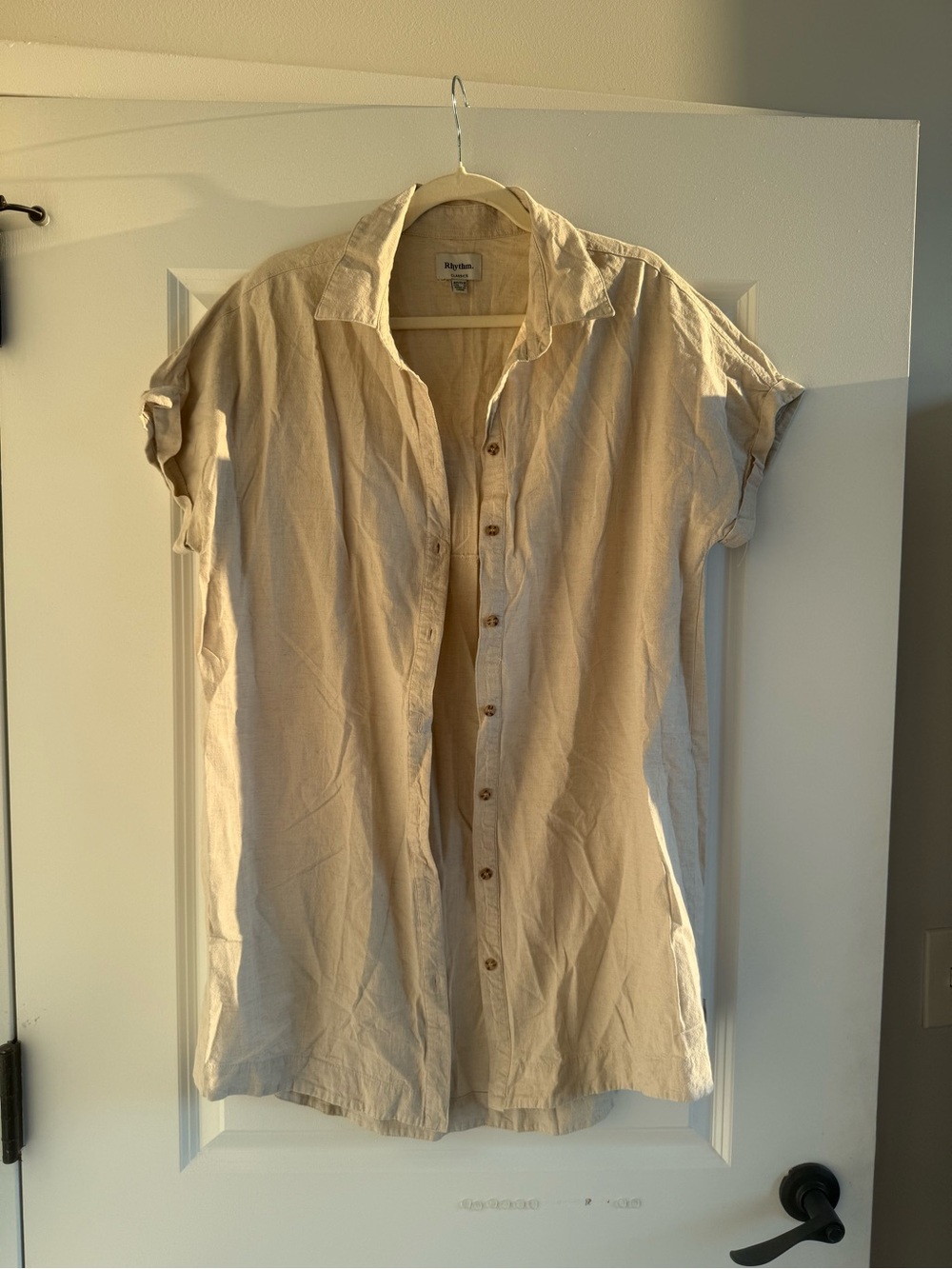 Rhythm linen button-down dress